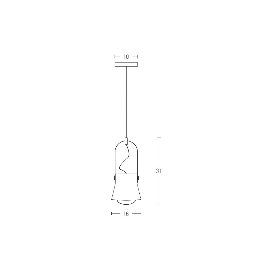 Zambelis 18192 - Lámpara colgante 1xE27/40W/230V negro