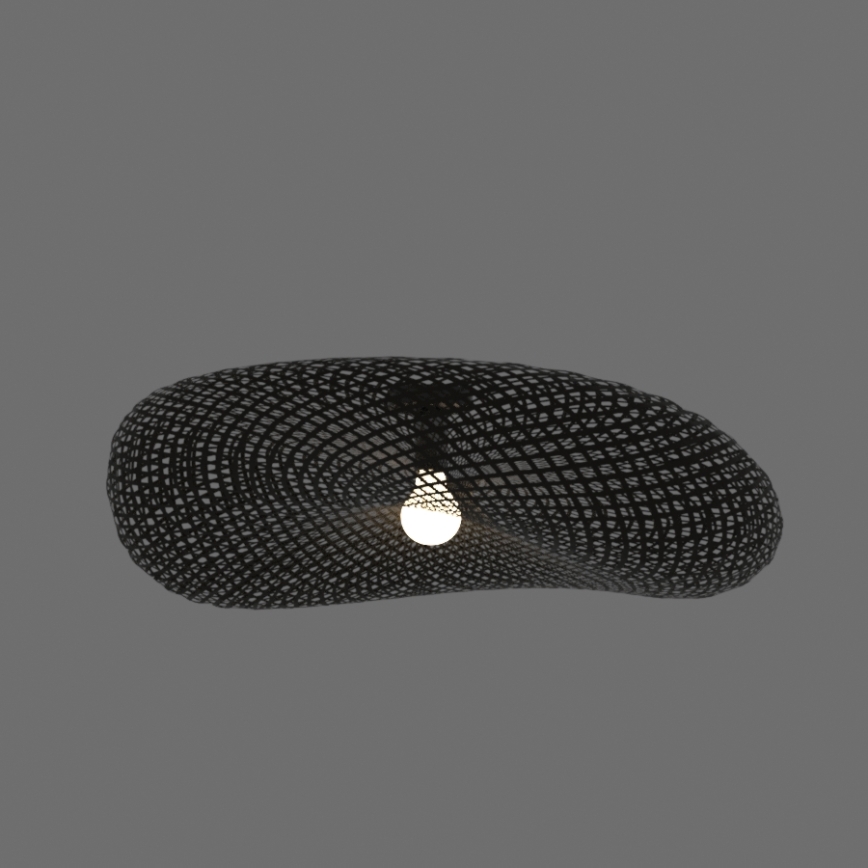 Zambelis 19109 - Lámpara de techo 1xE27/40W/230V bambú/negro