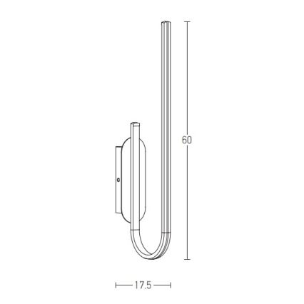 Zambelis 1935 - Aplique LED regulable LED/18W/230V dorado