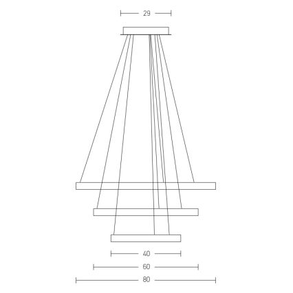 Zambelis 2009 - Lámpara de araña LED regulable LED/112W/230V dorado