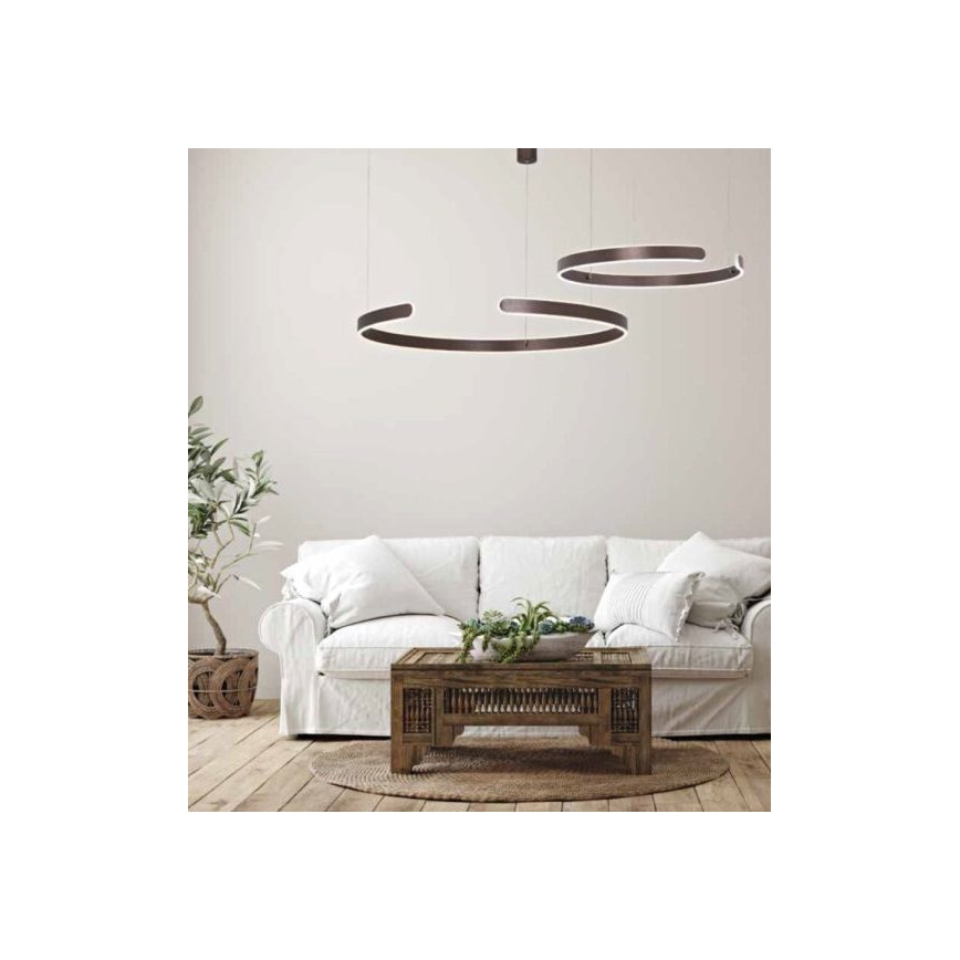 Zambelis 2013 - Lámpara de araña LED regulable LED/40W/230V marrón