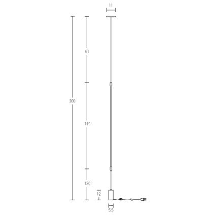 Zambelis 20184 - Lámpara LED de pie LED/22W/230V