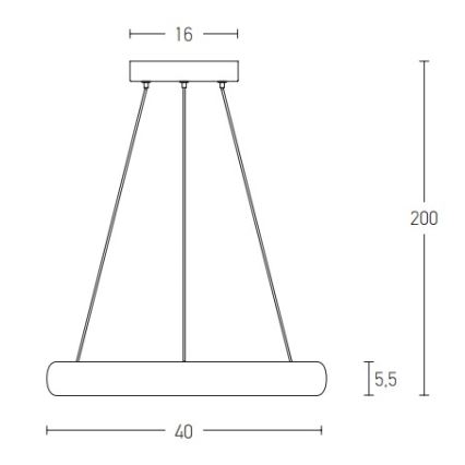 Zambelis 2046 - Lámpara de araña LED regulable LED/30W/230V diá. 40 cm dorado