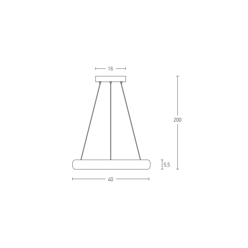 Zambelis 2047 - Lámpara de araña LED regulable LED/30W/230V diá. 40 cm marrón