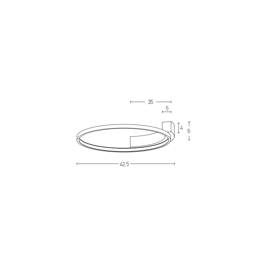 Zambelis 2075 - Aplique LED LED/25W/230V diá. 42,5 cm blanco