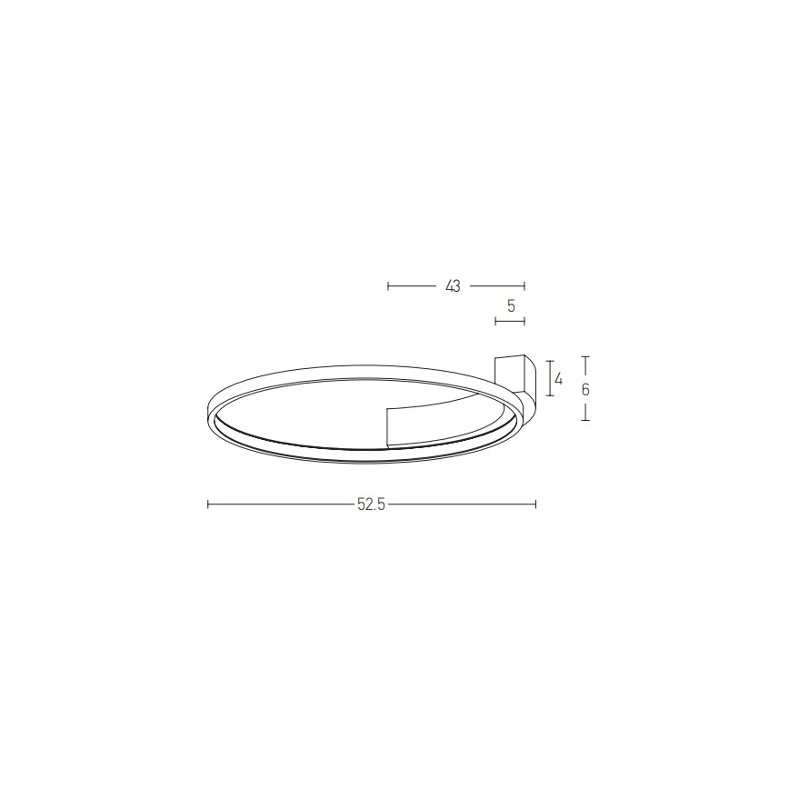 Zambelis 2077 - Aplique LED LED/31W/230V diá. 52,5 cm blanco
