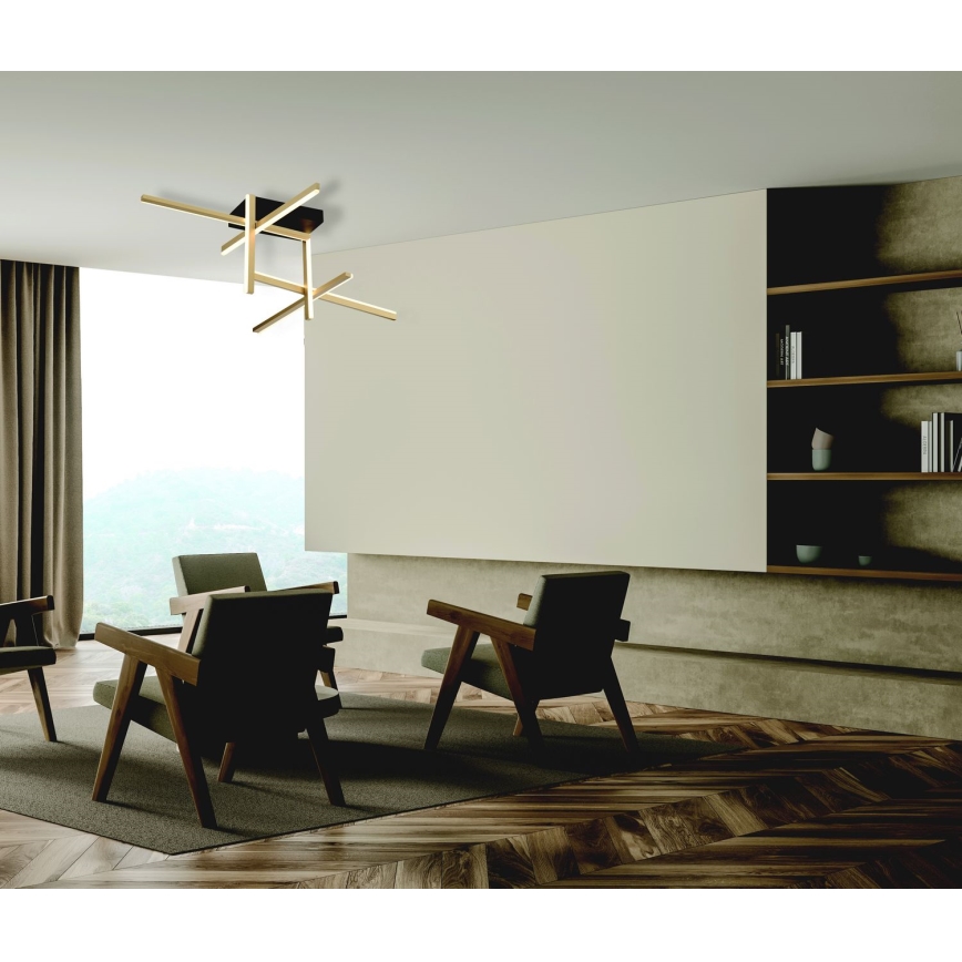 Zambelis 22026 - Lámpara de techo LED regulable LED/46W/230V dorado