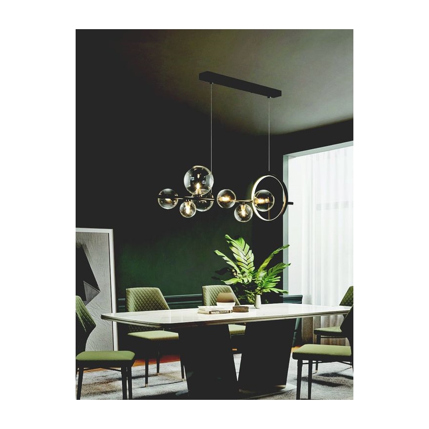 Zambelis 22063 - Lámpara de araña LED regulable LED/14W + 7xG9/7W/230V