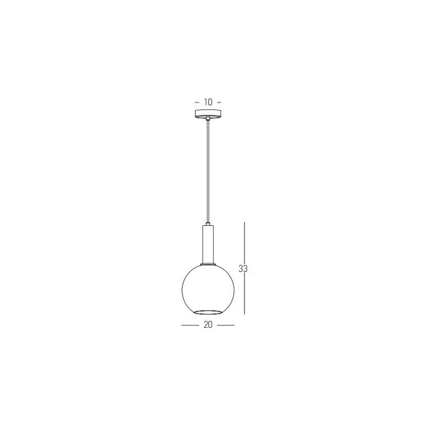 Zambelis 22071 - Lámpara colgante 1xE27/40W/230V diá. 20 cm dorado