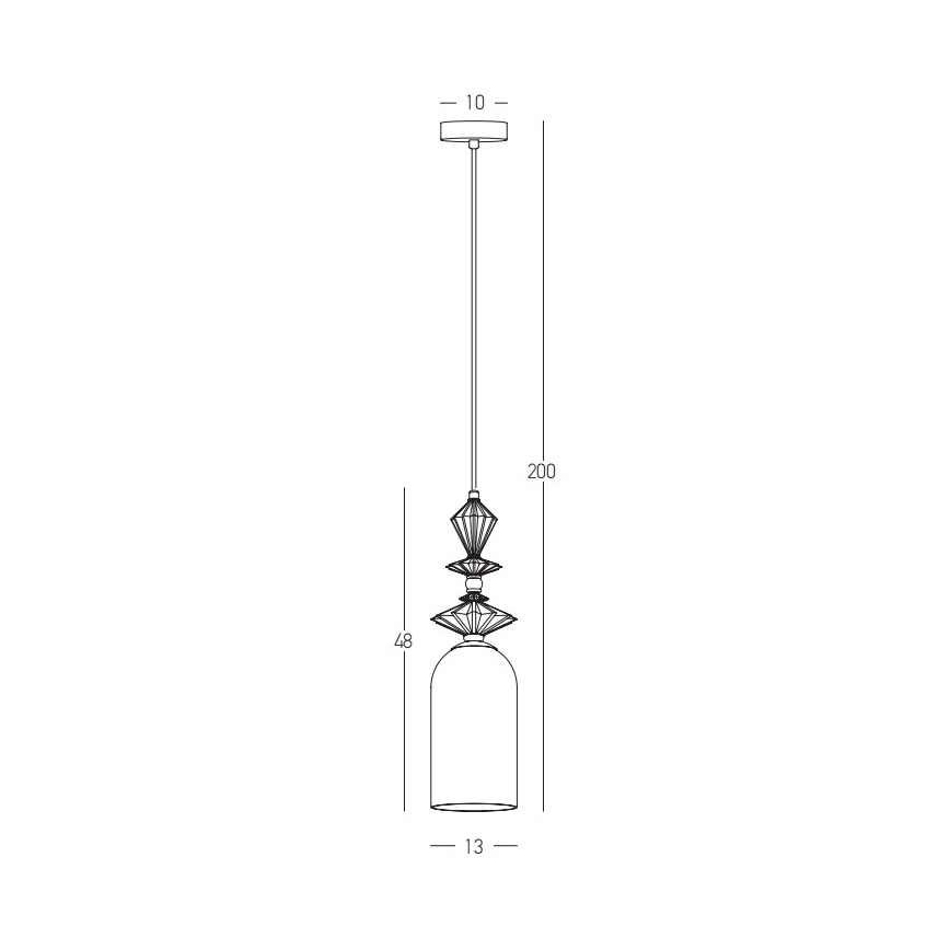 Zambelis 22078 - Lámpara colgante 1xE27/40W/230V