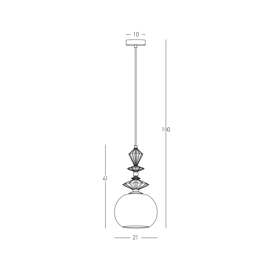 Zambelis 22079 - Lámpara colgante 1xE27/40W/230V