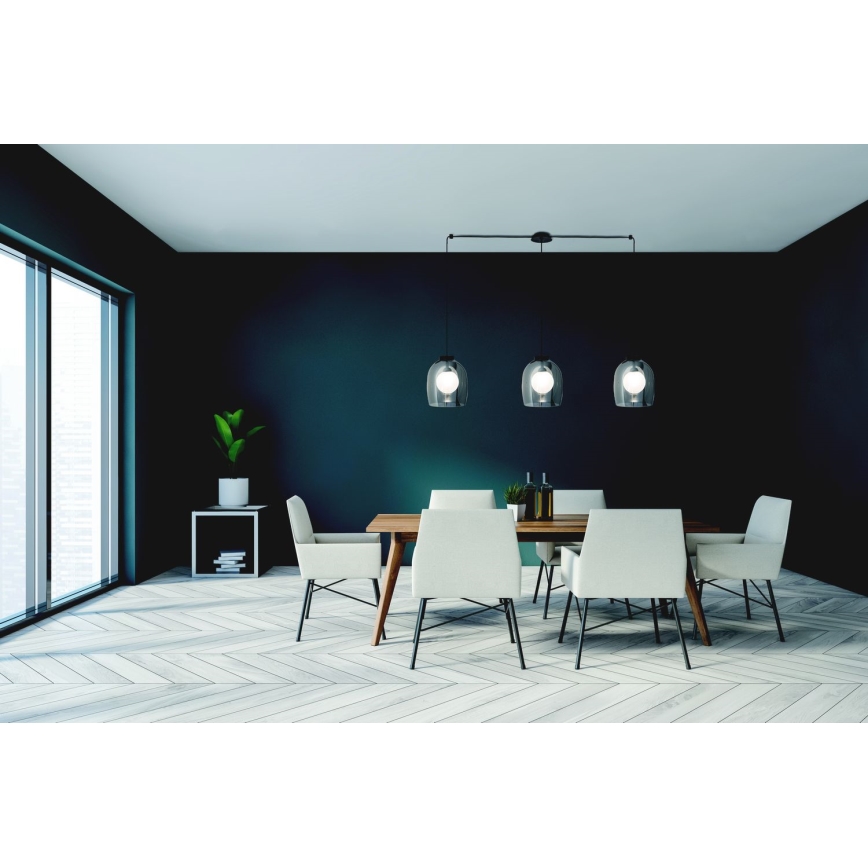 Zambelis 22146 - Lámpara colgante 3xG9/5W/230V araña negro