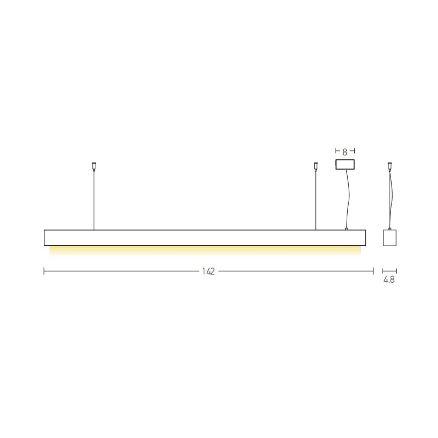 Zambelis 22210 - Lámpara LED colgante LED/45W/230V