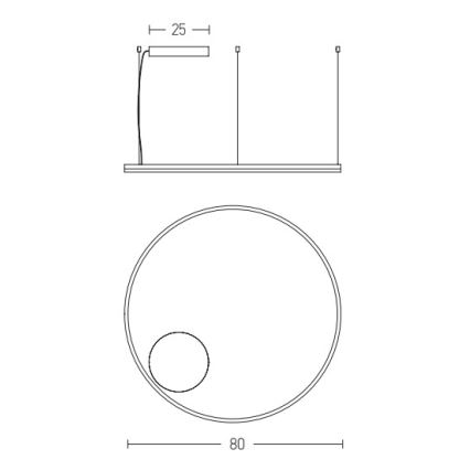 Zambelis 22240 - Lámpara de araña LED regulable LED/57W/230V 3000K diá. 80 cm dorado