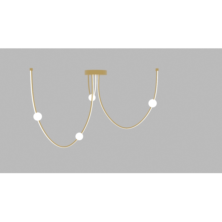 Zambelis 22248 - Lámpara de araña LED regulable LED/42W/230V dorado