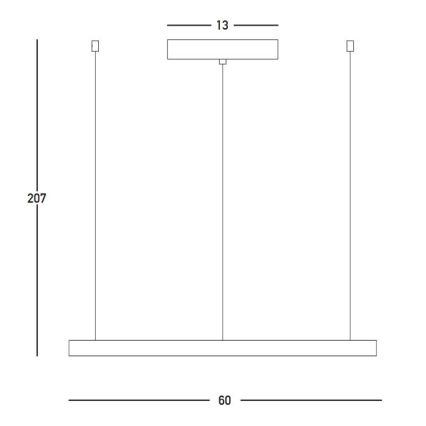 Zambelis 23032 - Lámpara de araña LED regulable LED/28W/230V 3000K diá. 60 cm dorado
