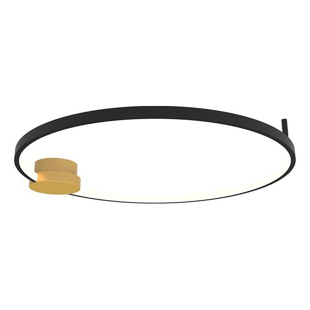 Zambelis 23098 - Plafón LED regulable LED/24W/230V 3000K diá. 60 cm negro