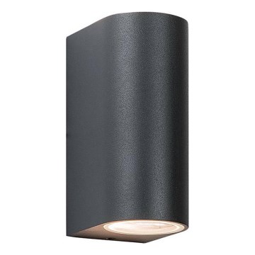 Zambelis E122 - Aplique de exterior 2xGU10/15W/230V IP54 antracita