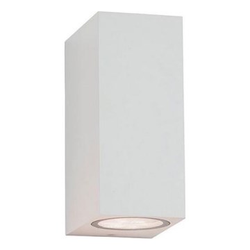 Zambelis E151 - Aplique de exterior 2xGU10/15W/230V IP54 blanco
