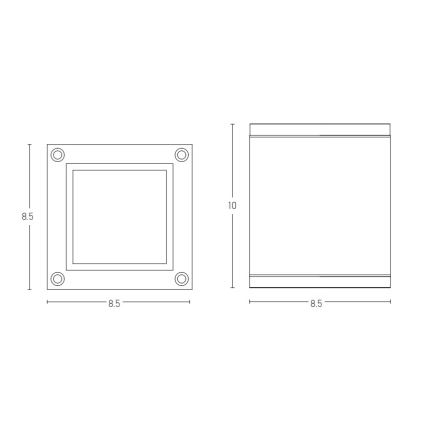 Zambelis E269 - Foco de exterior 1xGU10/35W/230V IP65 antracita