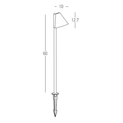 Zambelis E281 - Lámpara de exterior 1xGU10/20W/230V IP65 antracita