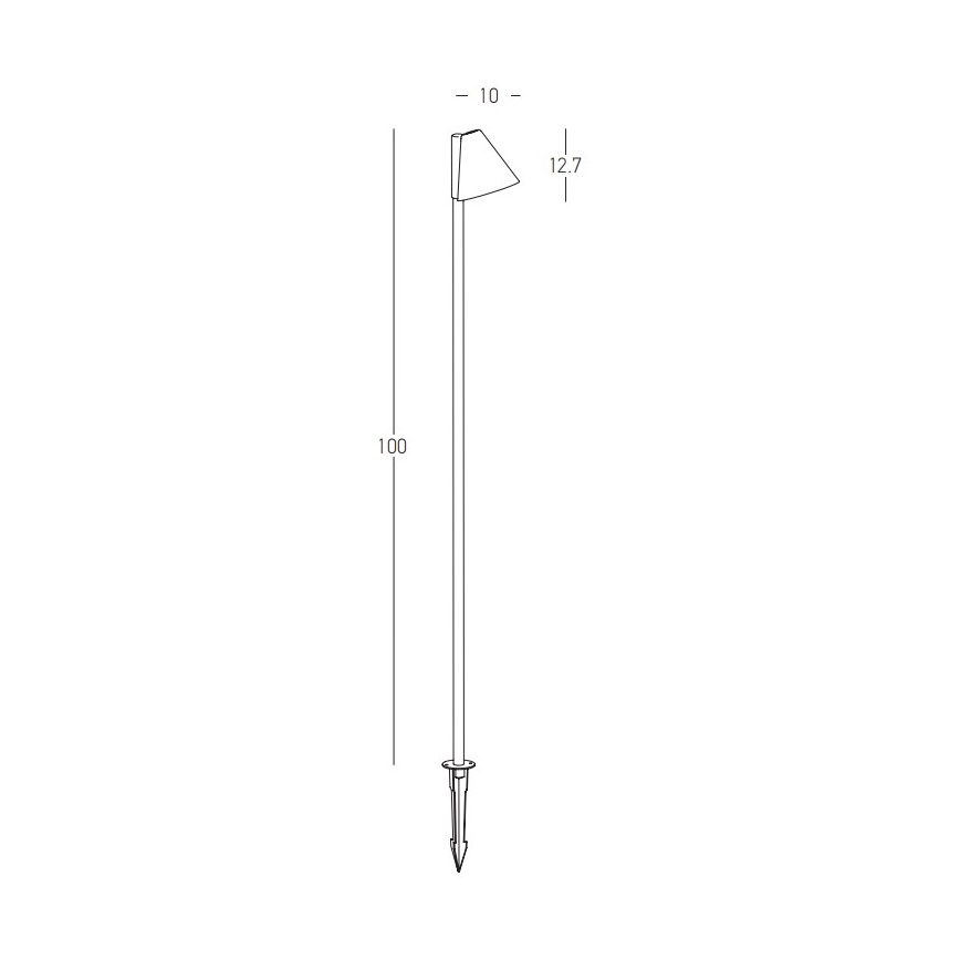 Zambelis E282 - Lámpara de exterior 1xGU10/20W/230V IP65 antracita