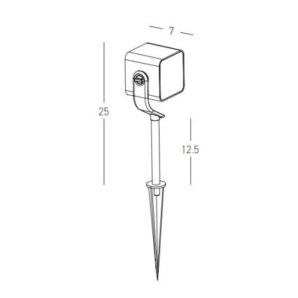 Zambelis E286 - Lámpara LED de exterior LED/12W/230V IP65 antracita