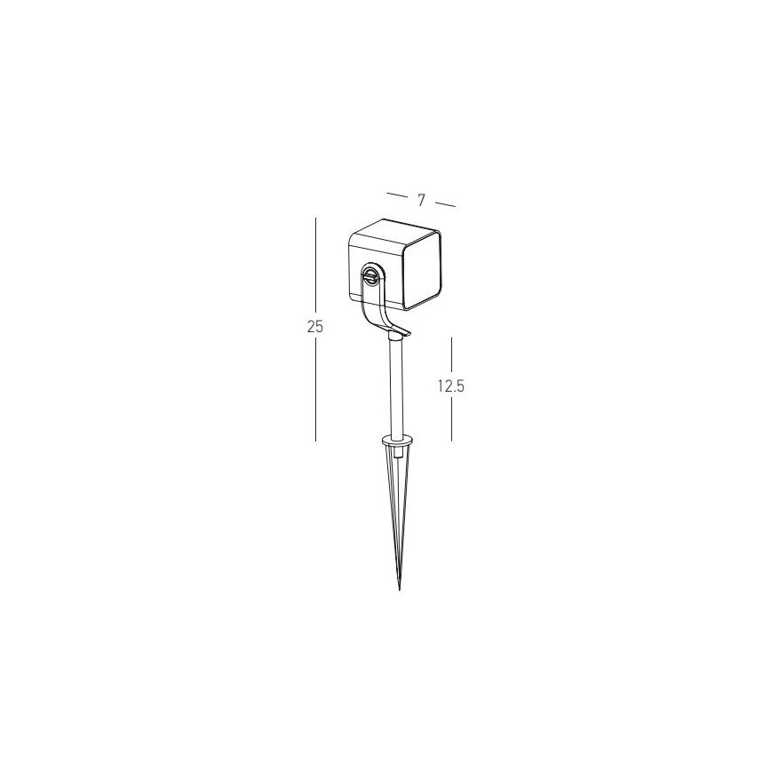 Zambelis E286 - Lámpara LED de exterior LED/12W/230V IP65 antracita