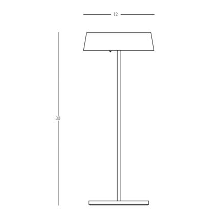 Zambelis E289 - Lámpara LED regulable de exterior LED/2,2W/5V IP54 negro