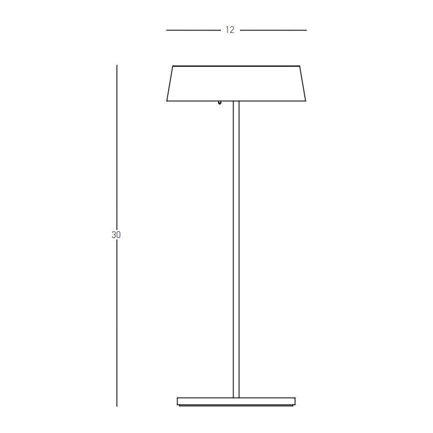 Zambelis E290 - Lámpara LED regulable de exterior LED/2,2W/5V IP54 blanco