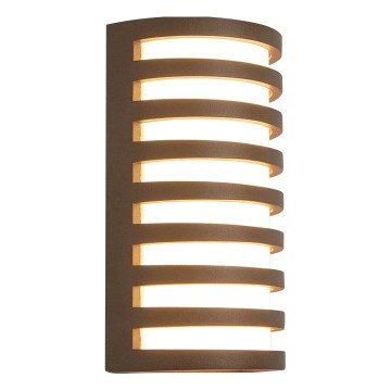 Zambelis E341 - Aplique LED para exterior LED/10W/230V 3000K IP65 marrón