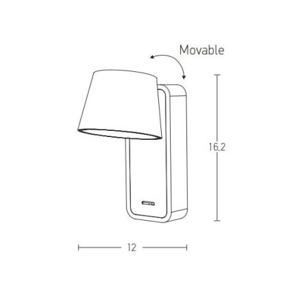 Zambelis H61 - Aplique LED LED/7W/230V marrón