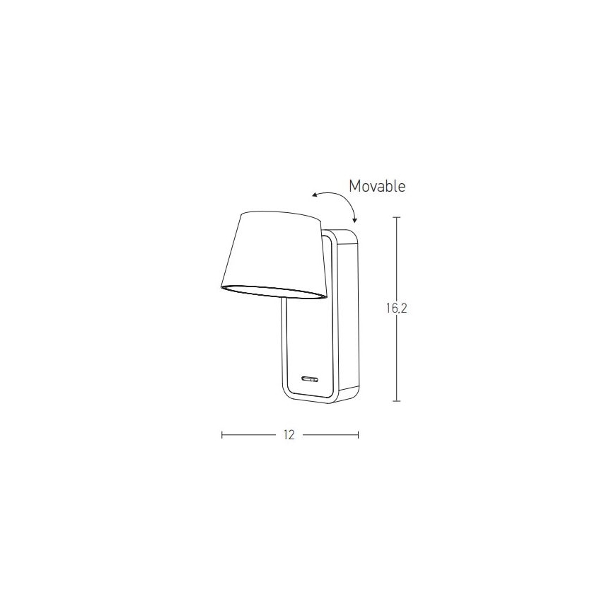 Zambelis H61 - Aplique LED LED/7W/230V marrón