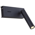 Zambelis H75 - Aplique LED LED/3W/230V USB negro