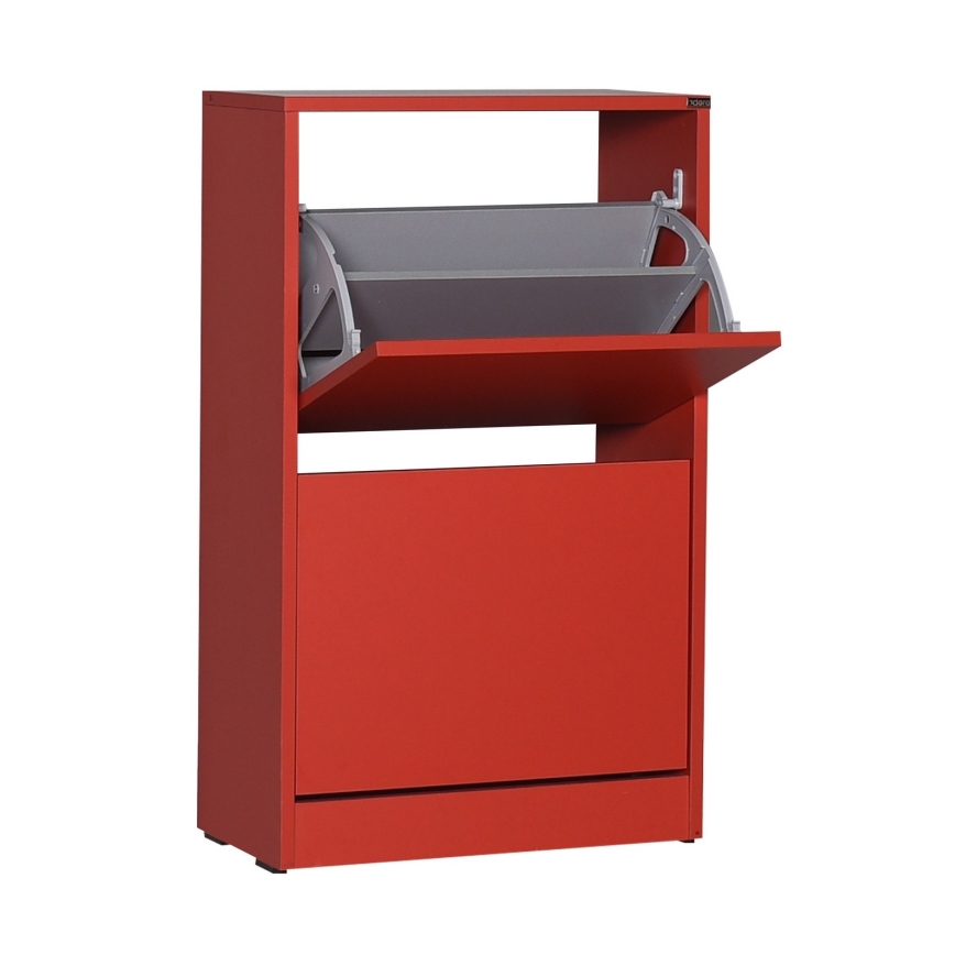 Zapatero 84x51 cm rojo