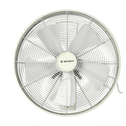 ZEVENTI - Ventilador de pared FREEZE 50W/230V diá. 40 cm blanco + control remoto