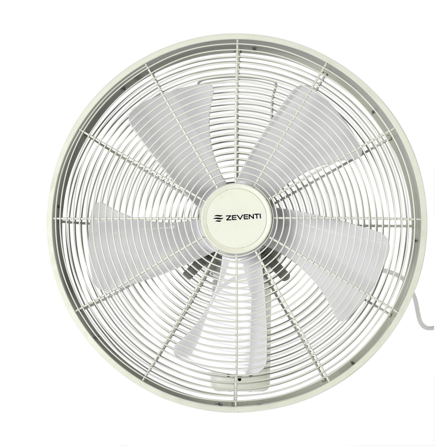 ZEVENTI - Ventilador de pared FREEZE 50W/230V diá. 40 cm blanco + control remoto