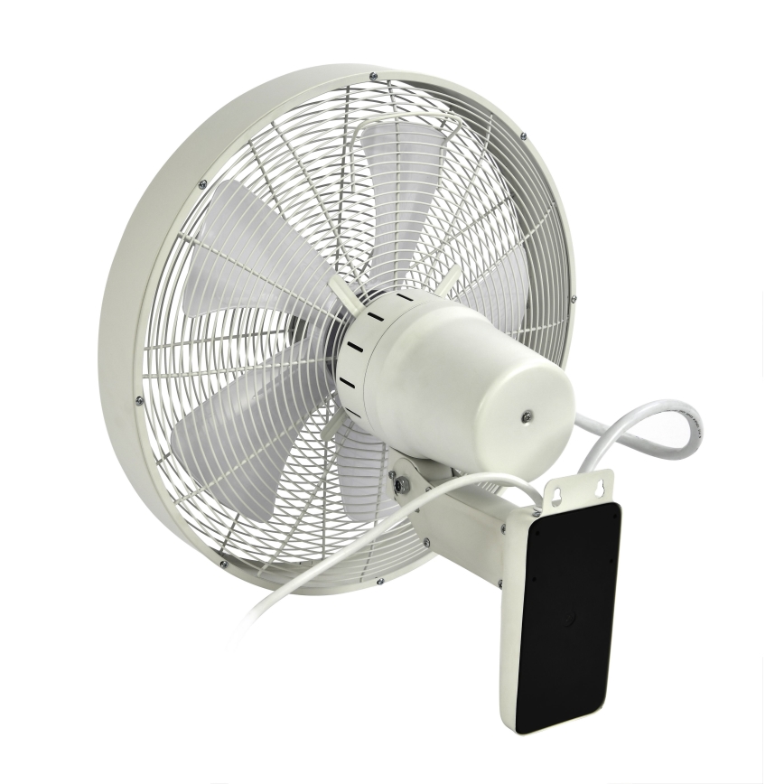 ZEVENTI - Ventilador de pared FREEZE 50W/230V diá. 40 cm blanco + control remoto