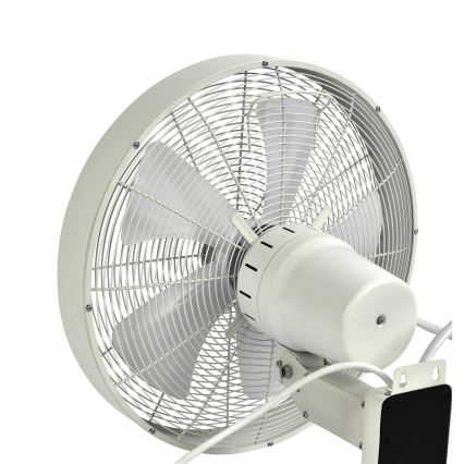ZEVENTI - Ventilador de pared FREEZE 50W/230V diá. 40 cm blanco + control remoto