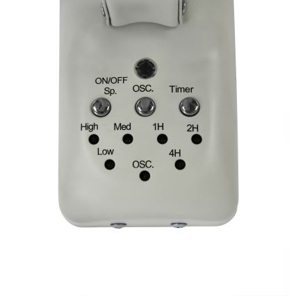 ZEVENTI - Ventilador de pared FREEZE 50W/230V diá. 40 cm blanco + control remoto