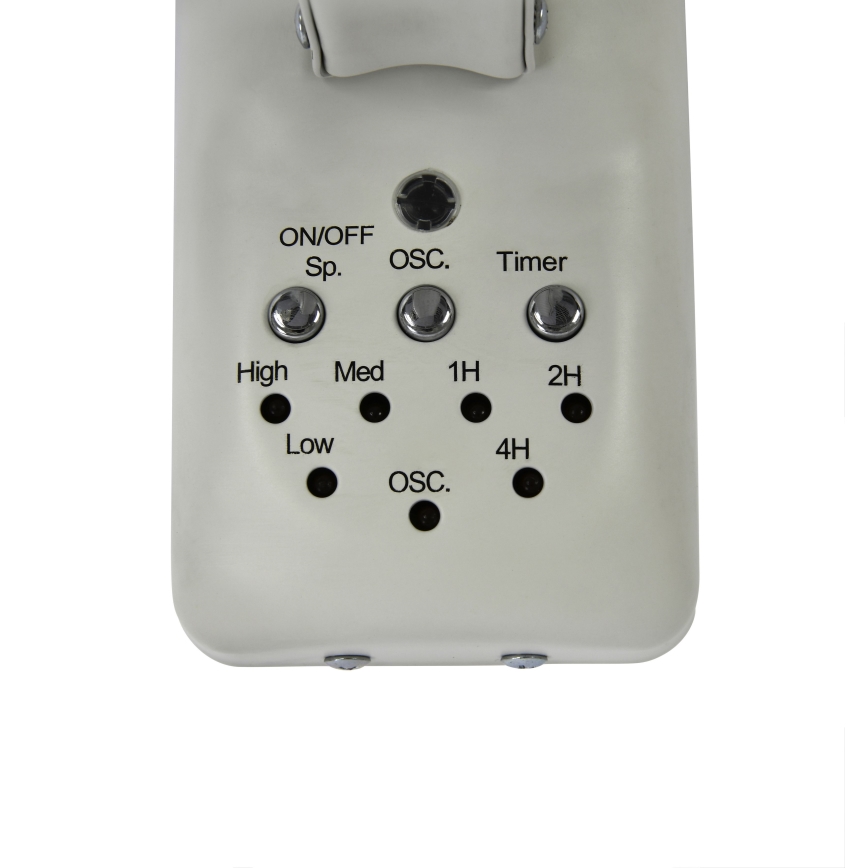 ZEVENTI - Ventilador de pared FREEZE 50W/230V diá. 40 cm blanco + control remoto