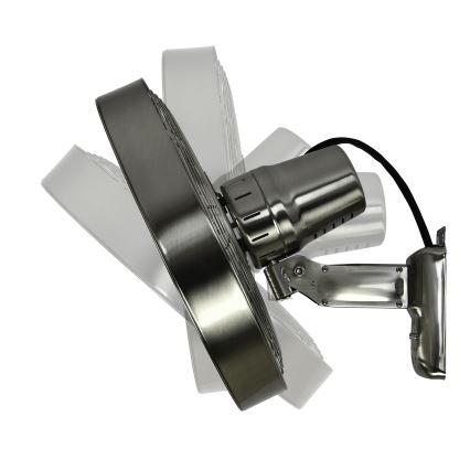 ZEVENTI - Ventilador de pared FREEZE 50W/230V diá. 40 cm cromo mate + control remoto