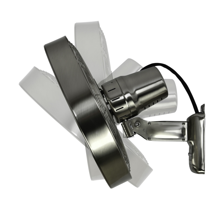 ZEVENTI - Ventilador de pared FREEZE 50W/230V diá. 40 cm cromo mate + control remoto