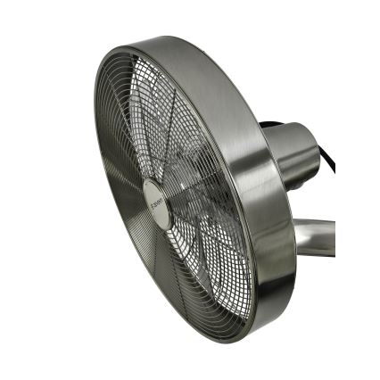 ZEVENTI - Ventilador de pared FREEZE 50W/230V diá. 40 cm cromo mate + control remoto
