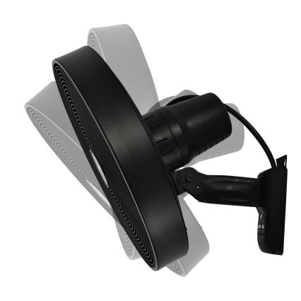 ZEVENTI - Ventilador de pared FREEZE 50W/230V diá. 40 cm negro + control remoto