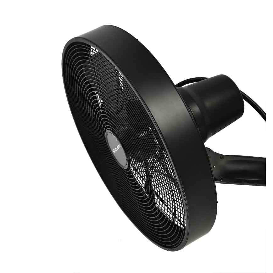ZEVENTI - Ventilador de pared FREEZE 50W/230V diá. 40 cm negro + control remoto