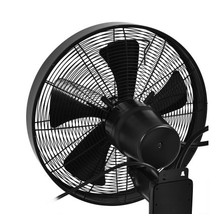 ZEVENTI - Ventilador de pared FREEZE 50W/230V diá. 40 cm negro + control remoto