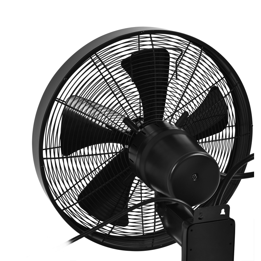 ZEVENTI - Ventilador de pared FREEZE 50W/230V diá. 40 cm negro + control remoto