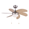 ZEVENTI - Ventilador de techo FAMARA 1xE14/60W/230V beige