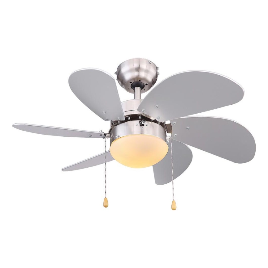 ZEVENTI - Ventilador de techo FAMARA 1xE14/60W/230V gris
